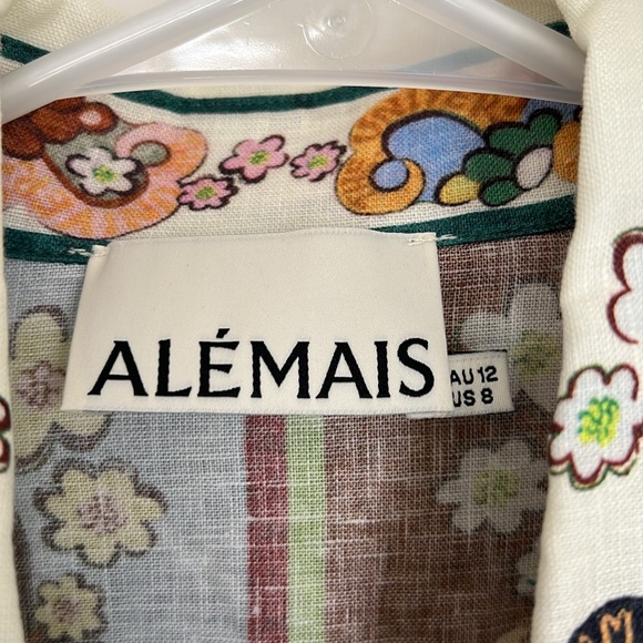 New NWOT Alémais Dreamer Linen Mini Dress - Picture 10 of 13